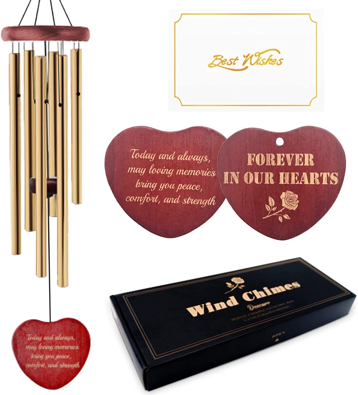 Deecorr Sympathy Wind Chimes Wind Chimes for Outside with Beautiful