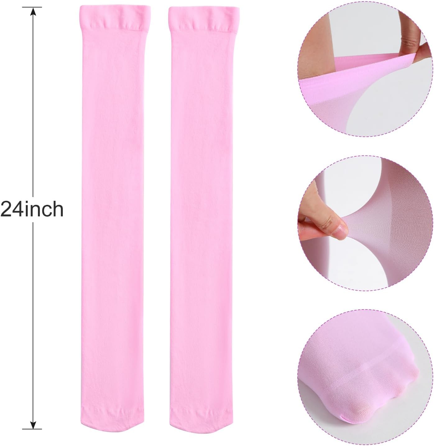 Women Costume Accessories Purple Headband Green Scarf with High Socks Party Dress up
