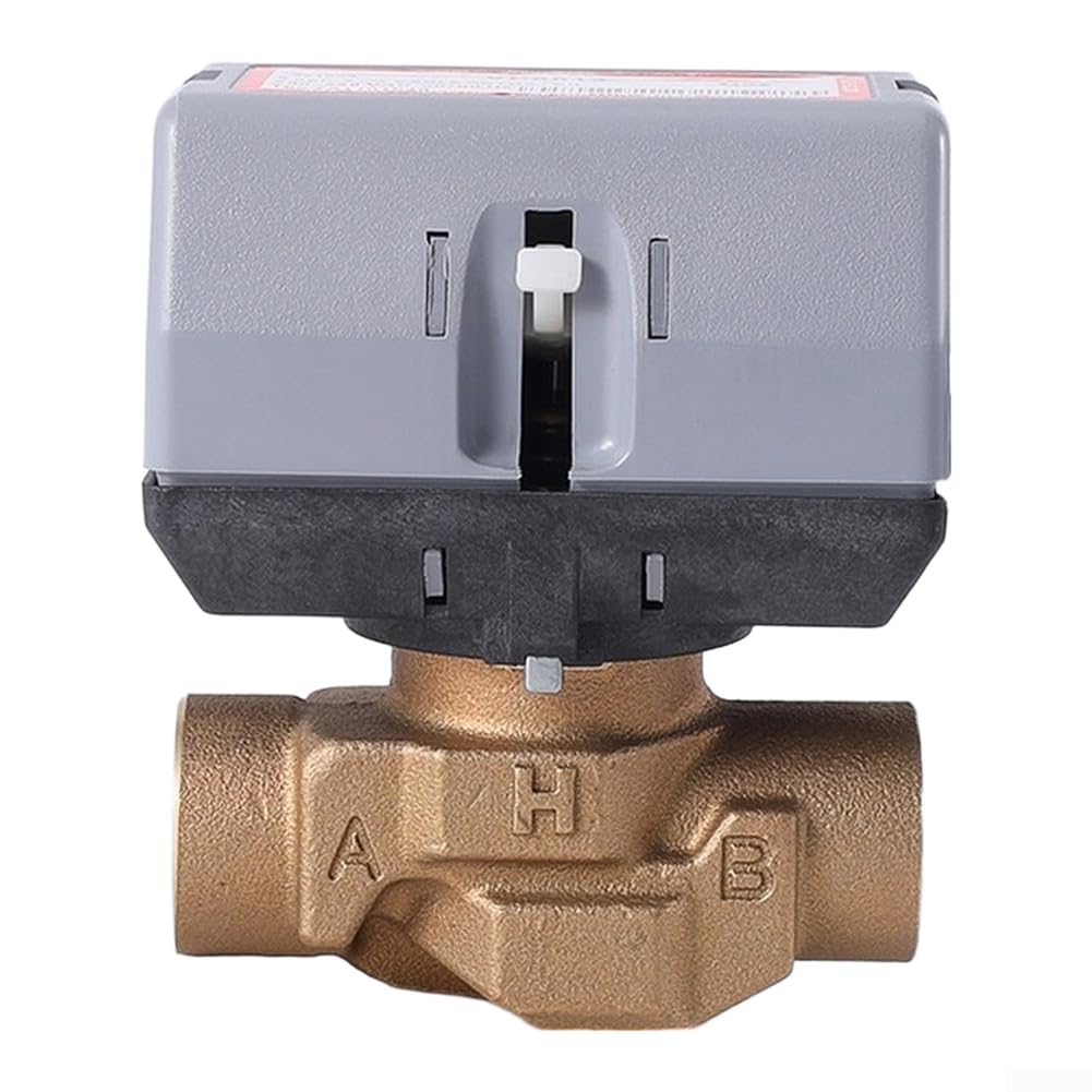Valvola a sfera elettrica VC6013 con corpo in bronzo per la gestione del flusso d'acqua in sistemi di raffreddamento di riscaldamento e acqua domestica (DN25)