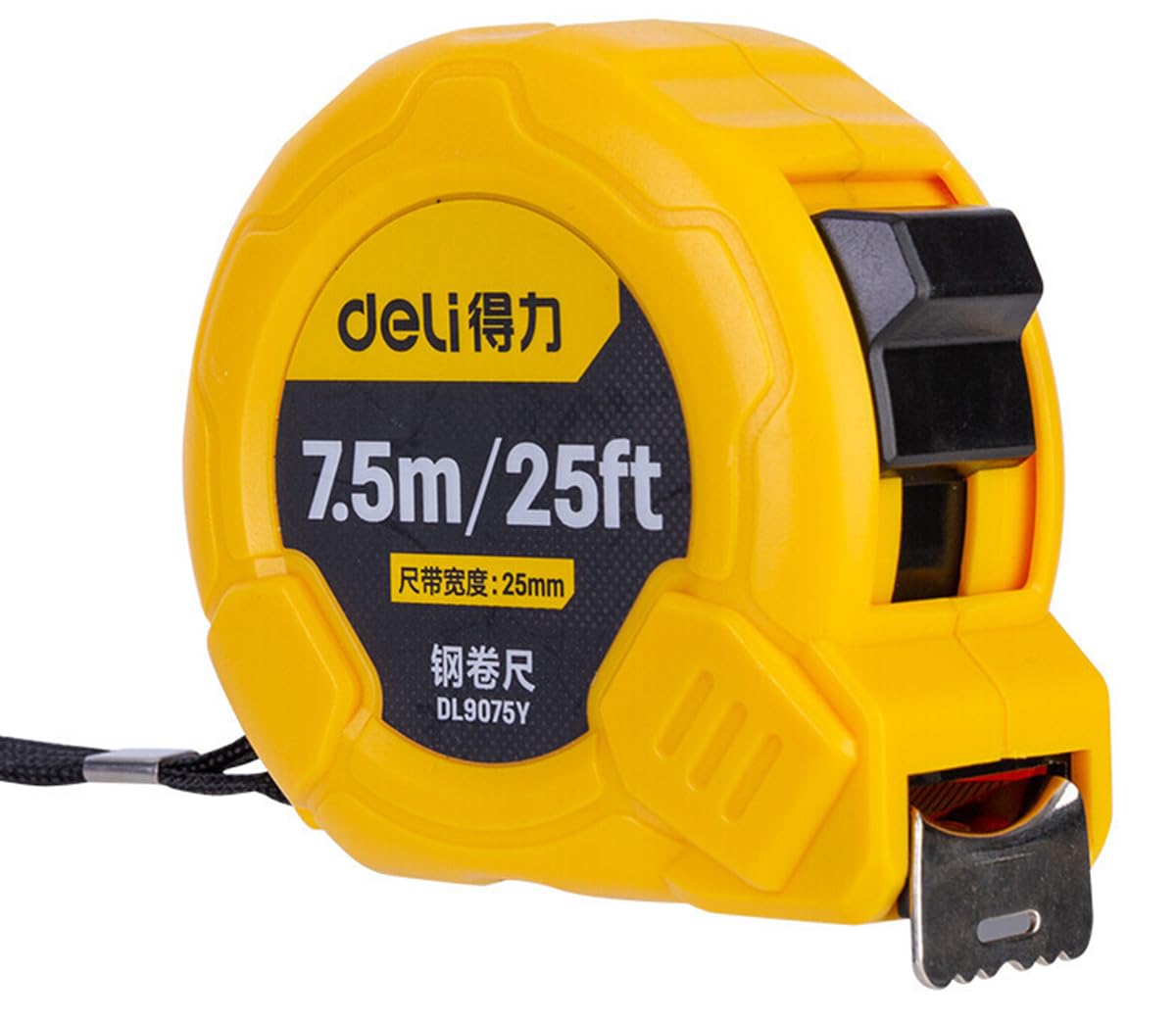 Steel Measuring tape Metric and Inch Scale Ruler Easy to Read Retractable Tape Measure with 25mm Smooth Sliding Tape Blade (7.5m/25ft)