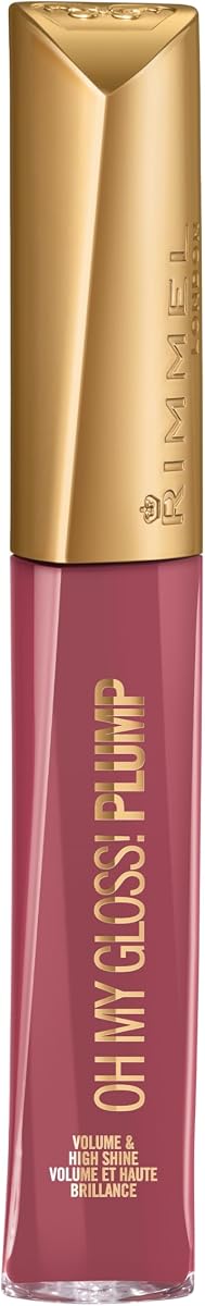 Rimmel Stay Plumped Lip Gloss, 211 Mauve Mama, Pack of 1