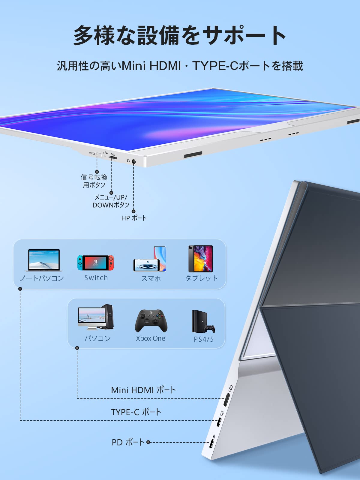 Lispike モバイルディスプレイ 15.6インチ FHD 1920x1080 Amazon.co.jp: モバイルモニター Lispike モバイルディスプレイ