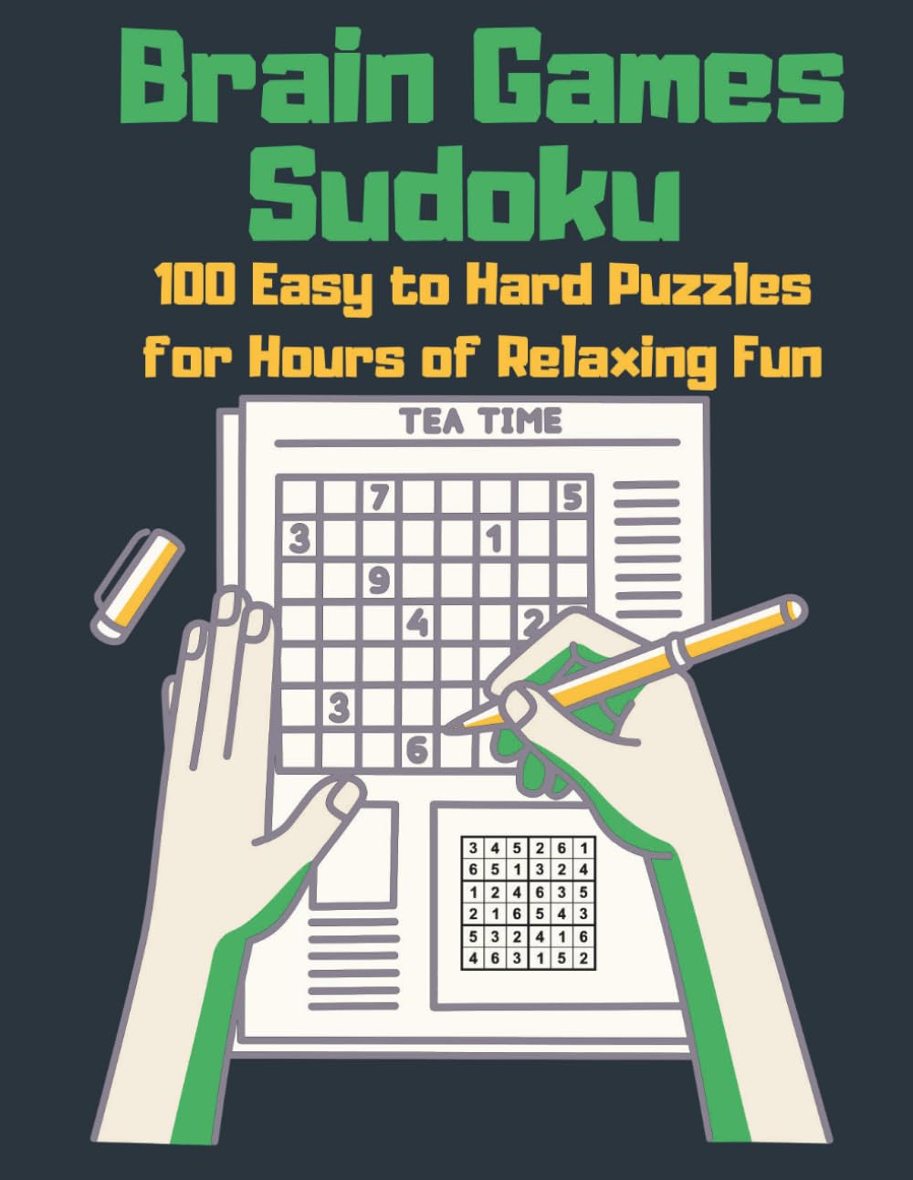 BRAIN GAMES SUDOKU: 100 Easy to Hard Puzzles for Hours of Relaxing Fun
