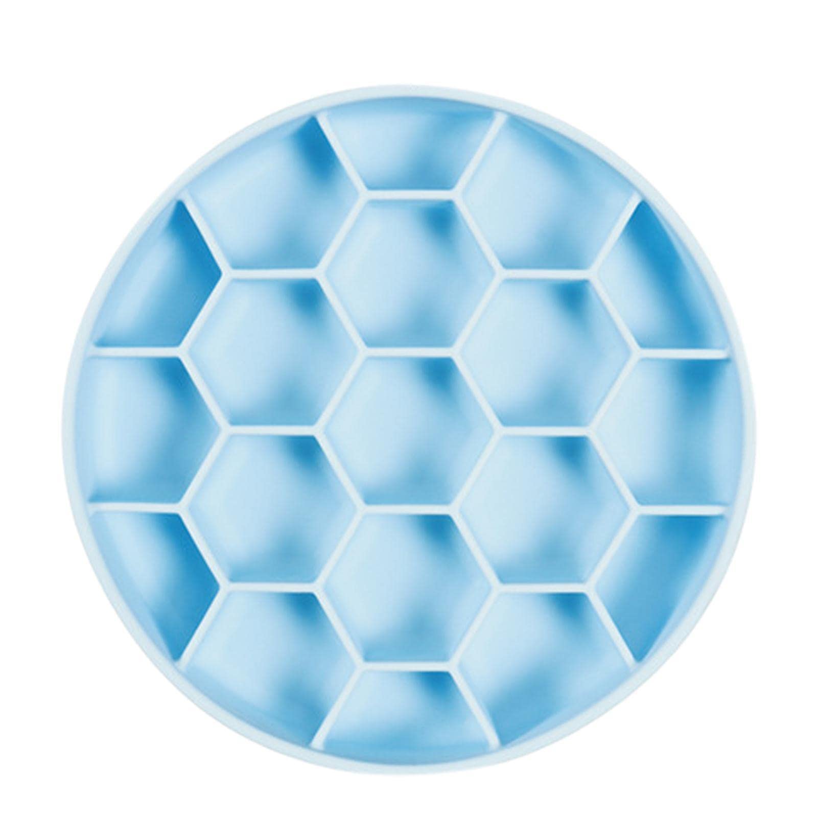 Bexdug Slow Feeder Dog Bowl | Silicone Slow Feeder Dog Bowl With Hexagonal Honeycomb,Anti-Hexagonal Honeycomb Gulping Non-Slip Pet Slower Food Feeding Bowls For Medium Large Dogs Cats And Pets