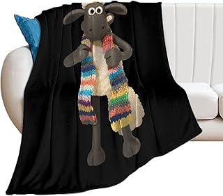 毛布 ひつじのショーン 羊 ブランケット ひざ掛け シングル ひざかけ 掛け毛布 ふわふわ 昼寝ケット 膝掛け 車用 大判 柔らかく肌触り おしゃれ 静電気防止 抗菌防臭 洗える 四季適用 軽量 暖かい 76cm*102cm