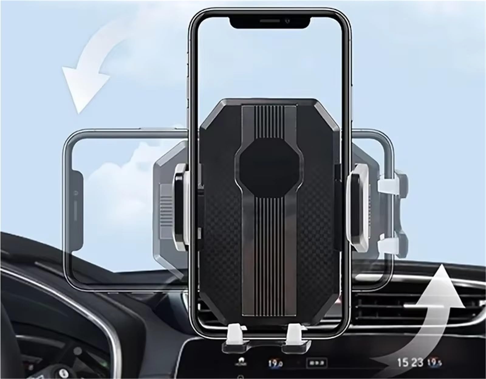 Per Xiaomi Universale Vivavoce Guida Auto Telefono Titolare 360 Rotazione Universale Auto Telefono Titolare Moblie Parabrezza Supporto Porta Cellulare Auto(VIKEFON)