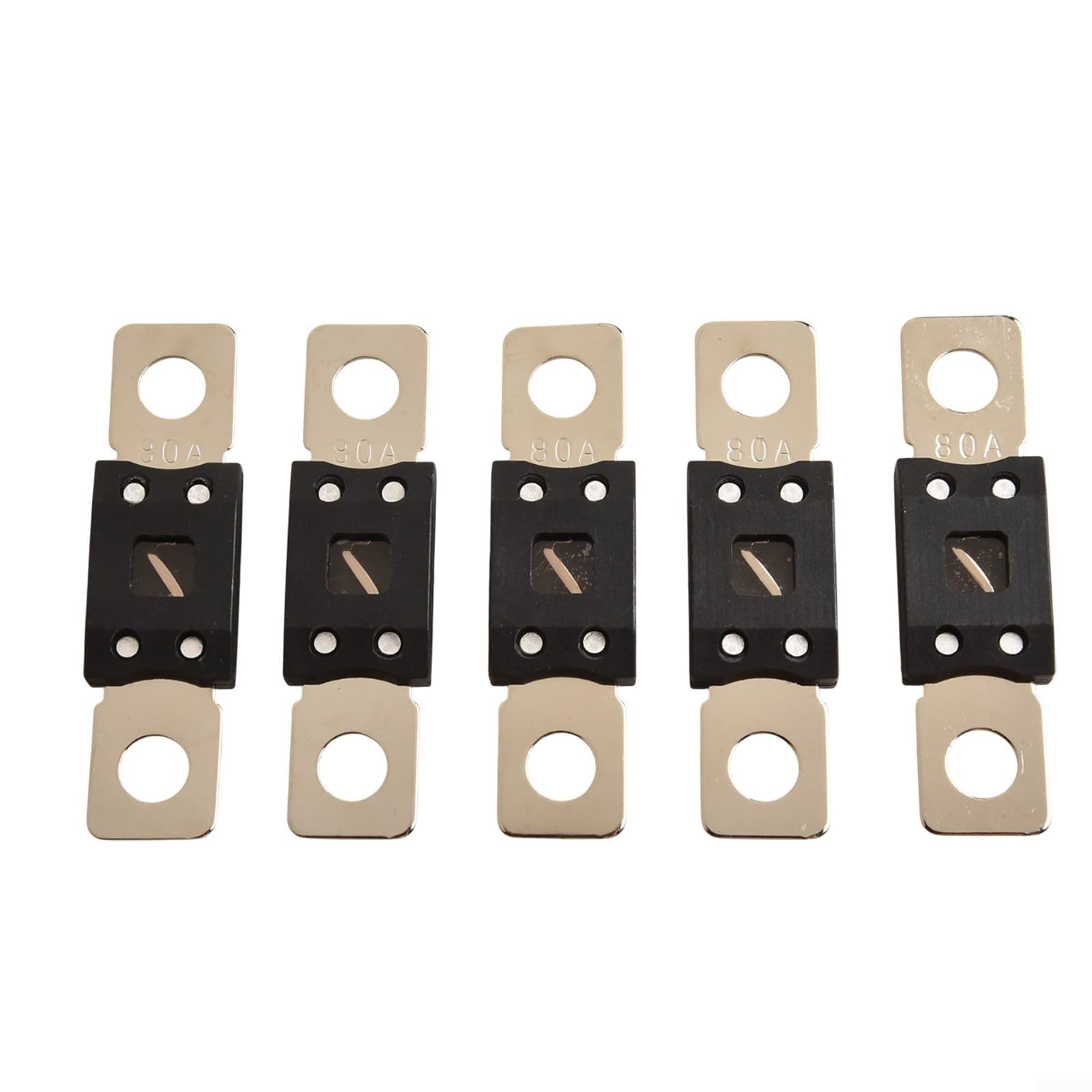 For MEGA Fuse 5PCS for 48V Systems with 60A 80A 100A 125A 200A 250A 300A Current Ratings 70V Voltage for Reliable Electrical Device Protection (80A)