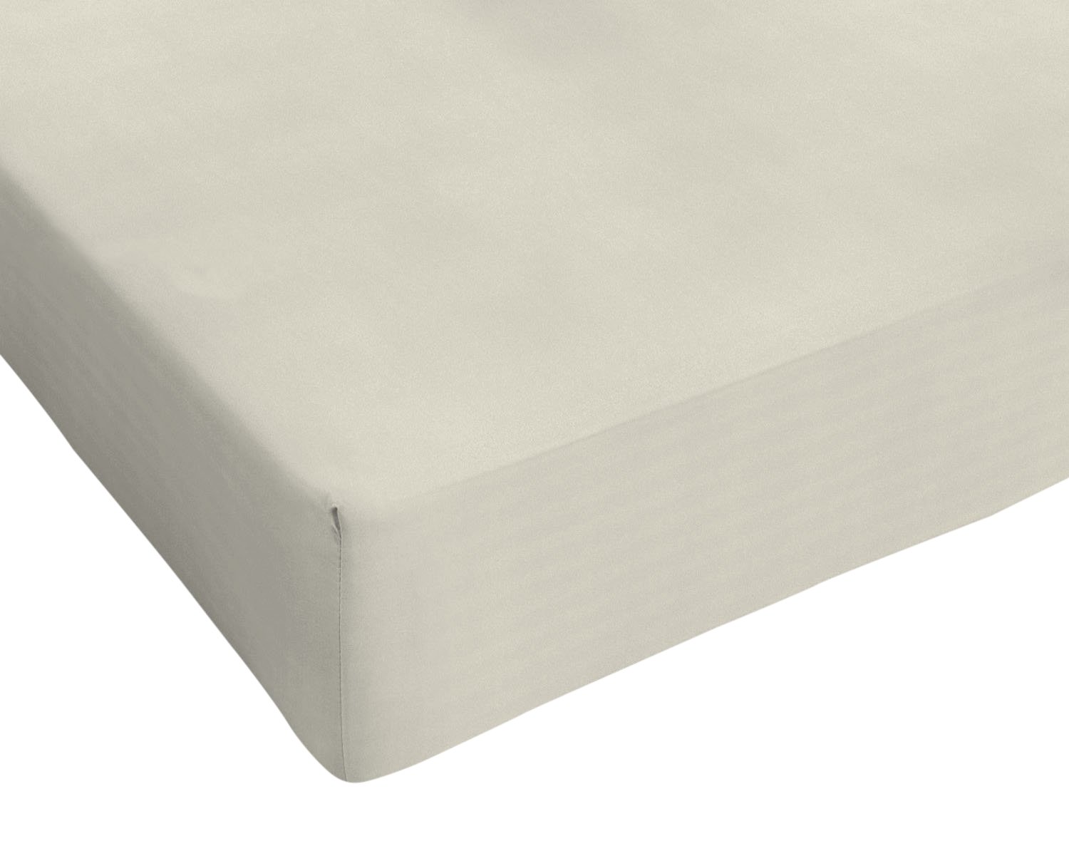 Sogni e Capricci Max Color Fitted Sheet with 25cm Corner, Cream, single