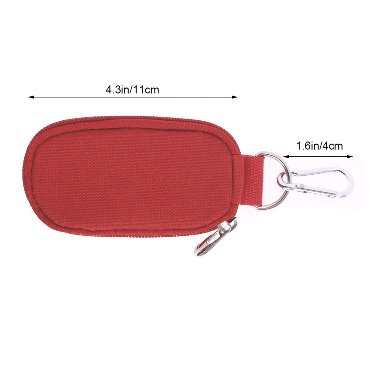minkissy Bolsa de transporte de cadena de esencial para 10 botellas (2 ml) de aceites esenciales bolsa de viaje para botellas de esencial (rojo)