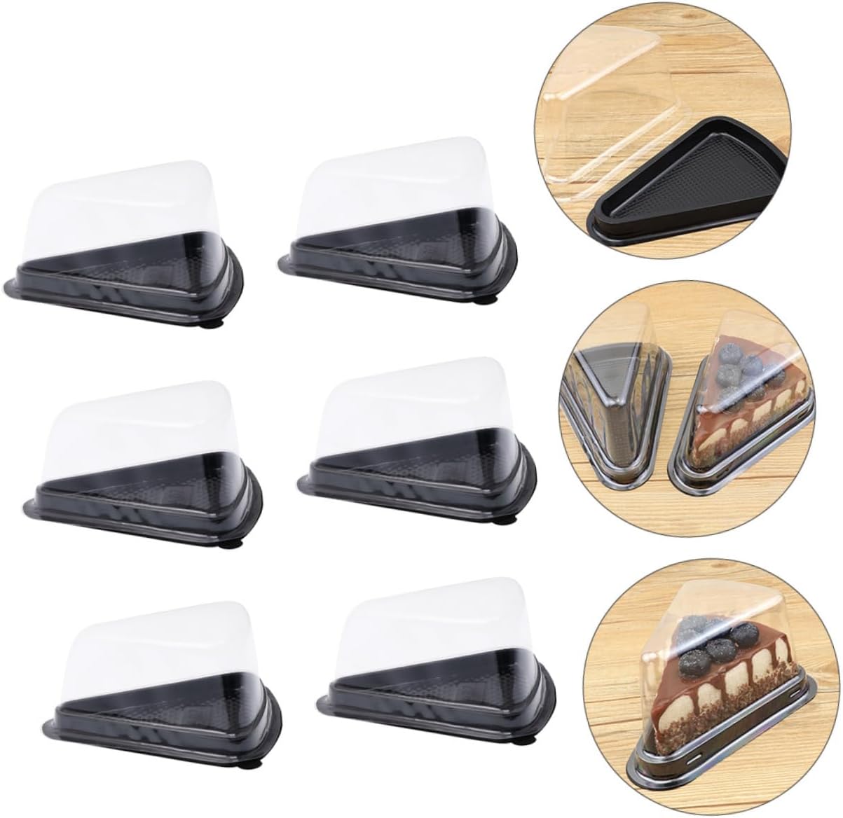 100pcs Triangle Cupcake Carrier Box Sturdy Bakery Cake Box for Occasions