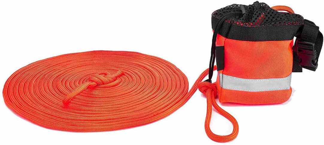 Throw Bag with Rope Water Rescue Throw Bag High Visibility Rescue Equipment Water Rescue Equipment Water Rescue Throw Bag with 30m Floating Polypropylene Line Reflective Rescue Equipment