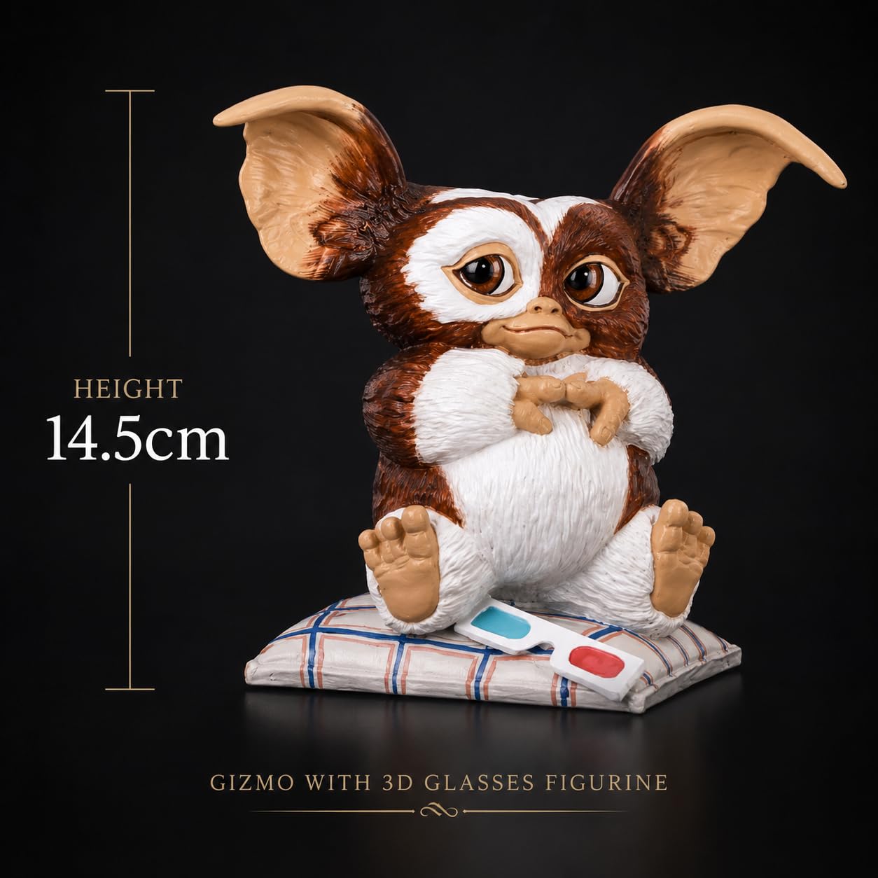 Nemesis Now Gremlins Gizmo com óculos 3D de 14,5 cm, resina