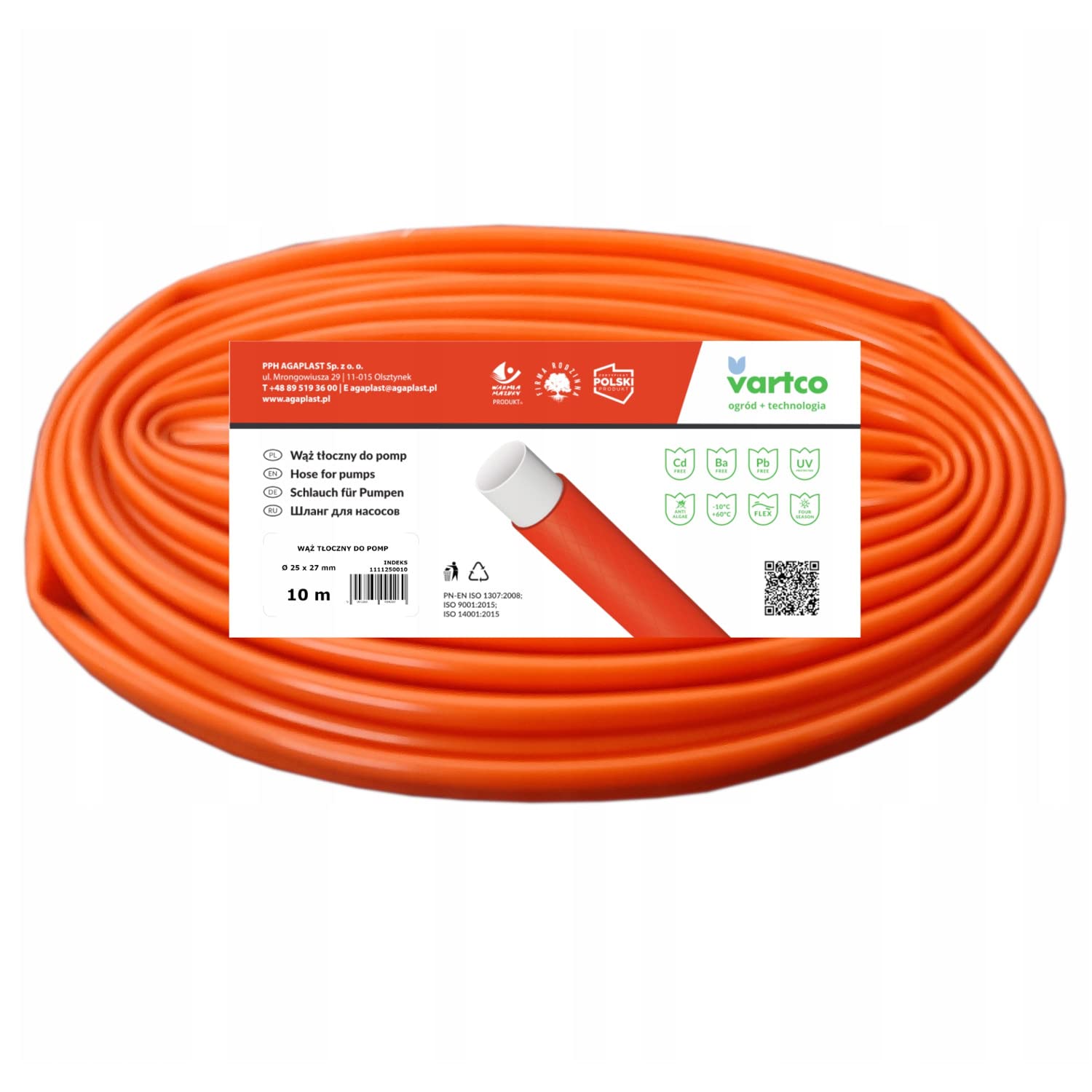 Tubo flessibile di drenaggio a 2 strati per pompe sommergibili Tubo flessibile di mandata resistente ai raggi UV (1 1/4" 32mm 10m)