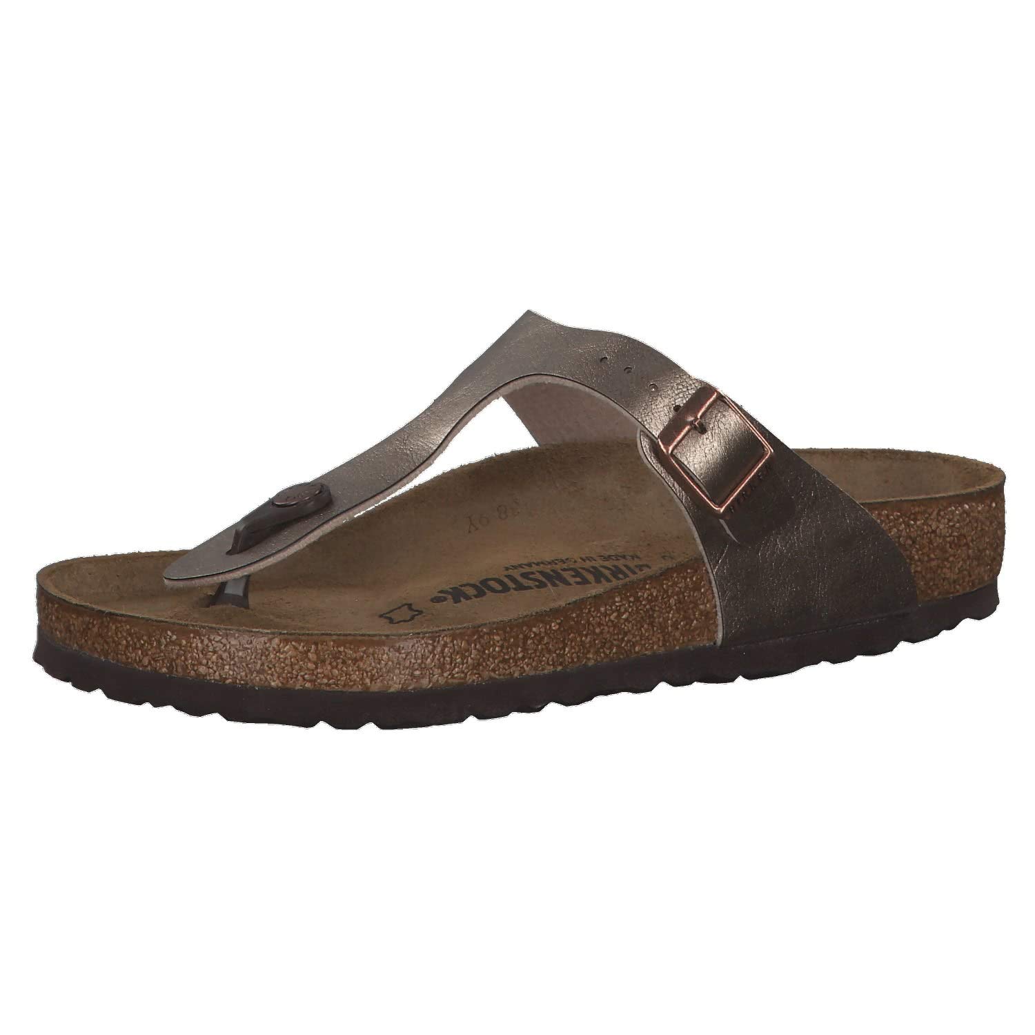 Birkenstock Gizeh Birko-Flor Vernis, Tongs Femme