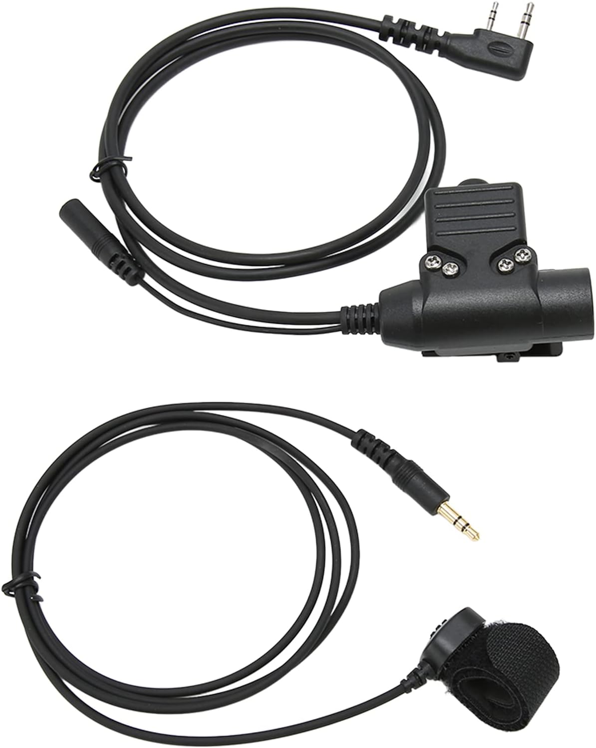 U94 PTT Replacement Adapter - Push to Talk Button Walkie Talkie Military Headset Connector