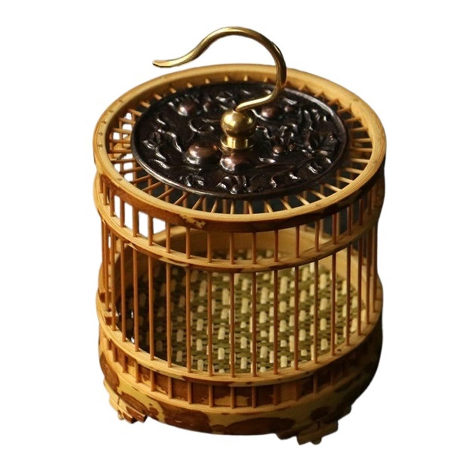 Cage à grillons fait main en bois avec crochet pour reptile