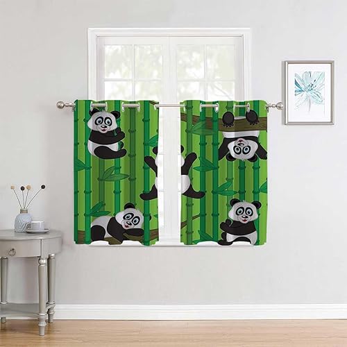 Miniatura 2 de Modern Curtains Animal Decor Collection Door Divider Cortinas para Separar Cuartos 85Inch Width by 85Inch Length,2 Panels