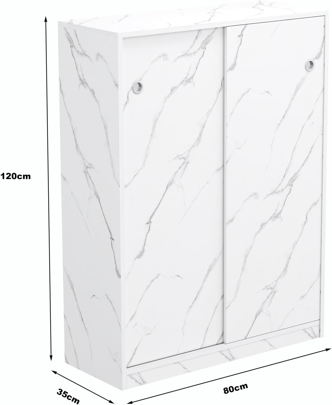 Farmhouse Vintage Shoe Cabinet with Sliding Door, Stylish Storage Solution for Entryway, Hallway, and Foyer - Space-Saving Organization and Rustic Decor