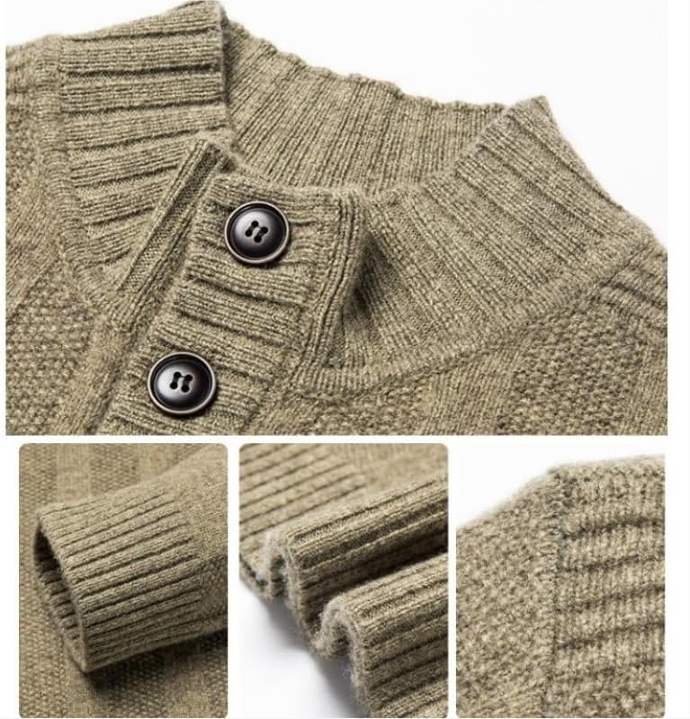 Woolen Sweater Men's Winter Warm Knitted Base Sweaters