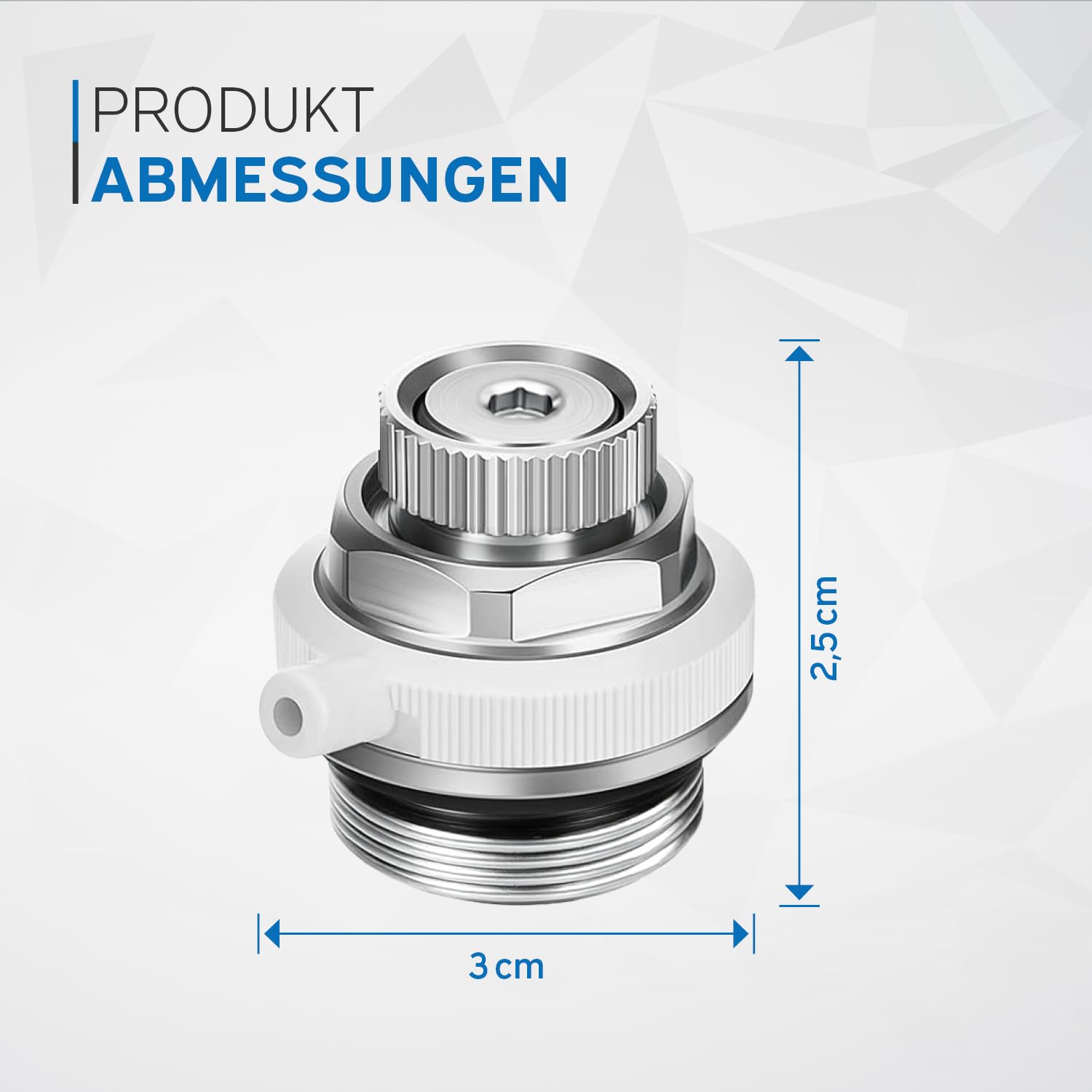 kör4u - Purgador de radiador (10 unidades, 1/2", latón niquelado, totalmente automático)