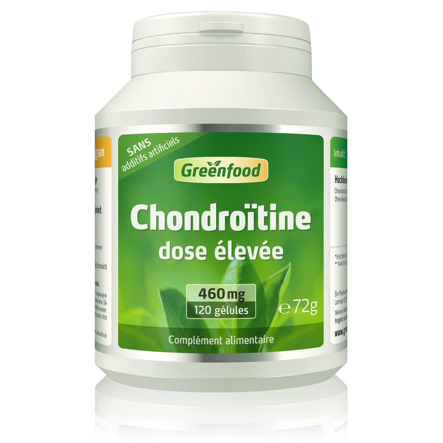 Greenfood Chondroïtine, 460 mg, 120 gélules