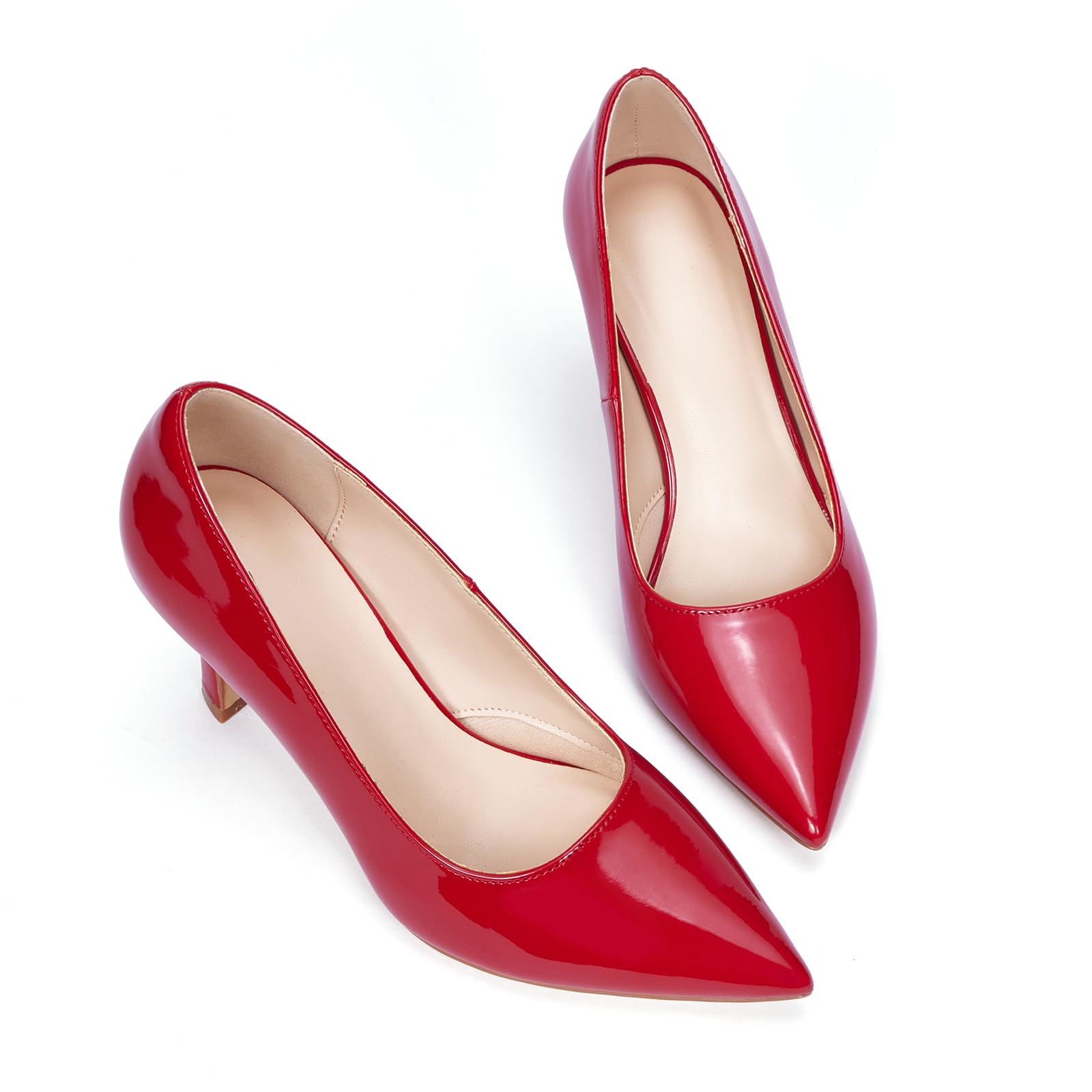 Zhabtuc Décolleté da Donna Scarpe con Tacco Alto Sexy Punta Chiusa Stiletto 10 cm Décolleté Classiche per Feste, Promozioni, Matrimoni, 36-42 EU
