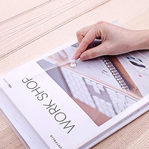 Miniatura 5 de 20 sobres de plástico de polietileno transparentes e impermeables con cierre de botón, sobres de archivo tamaño carta A4 de Estados Unidos para