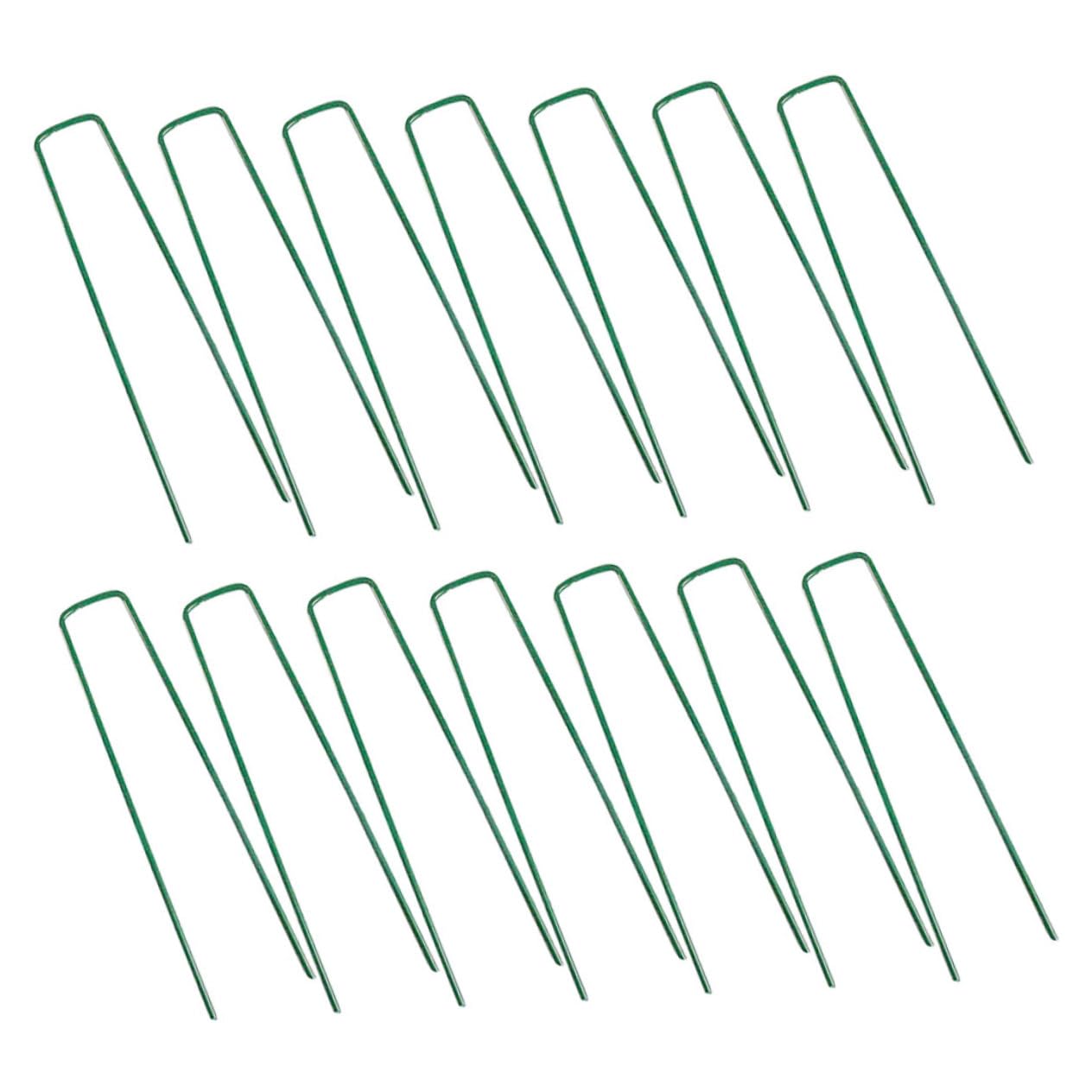 Piquets de Jardin en U Broches de Fixation pour Gazon et Tuyau 50 Pcs