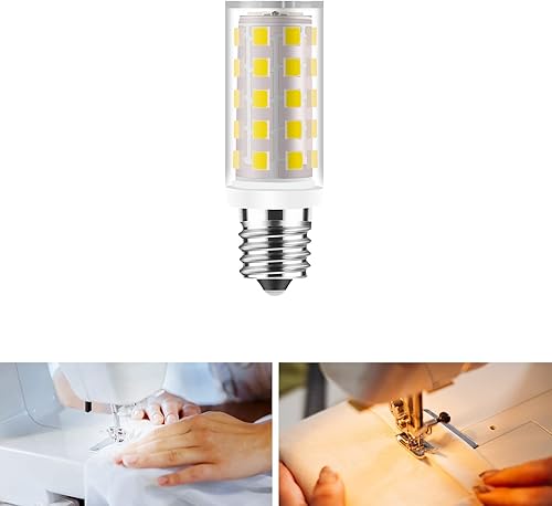 Miniatura 8 de Yucclim Bombilla LED con rosca tipo 716, base sin parpadeo, 4 W, se adapta a muchas bombillas BrotherBernina para máquina de coser, reemplaza la