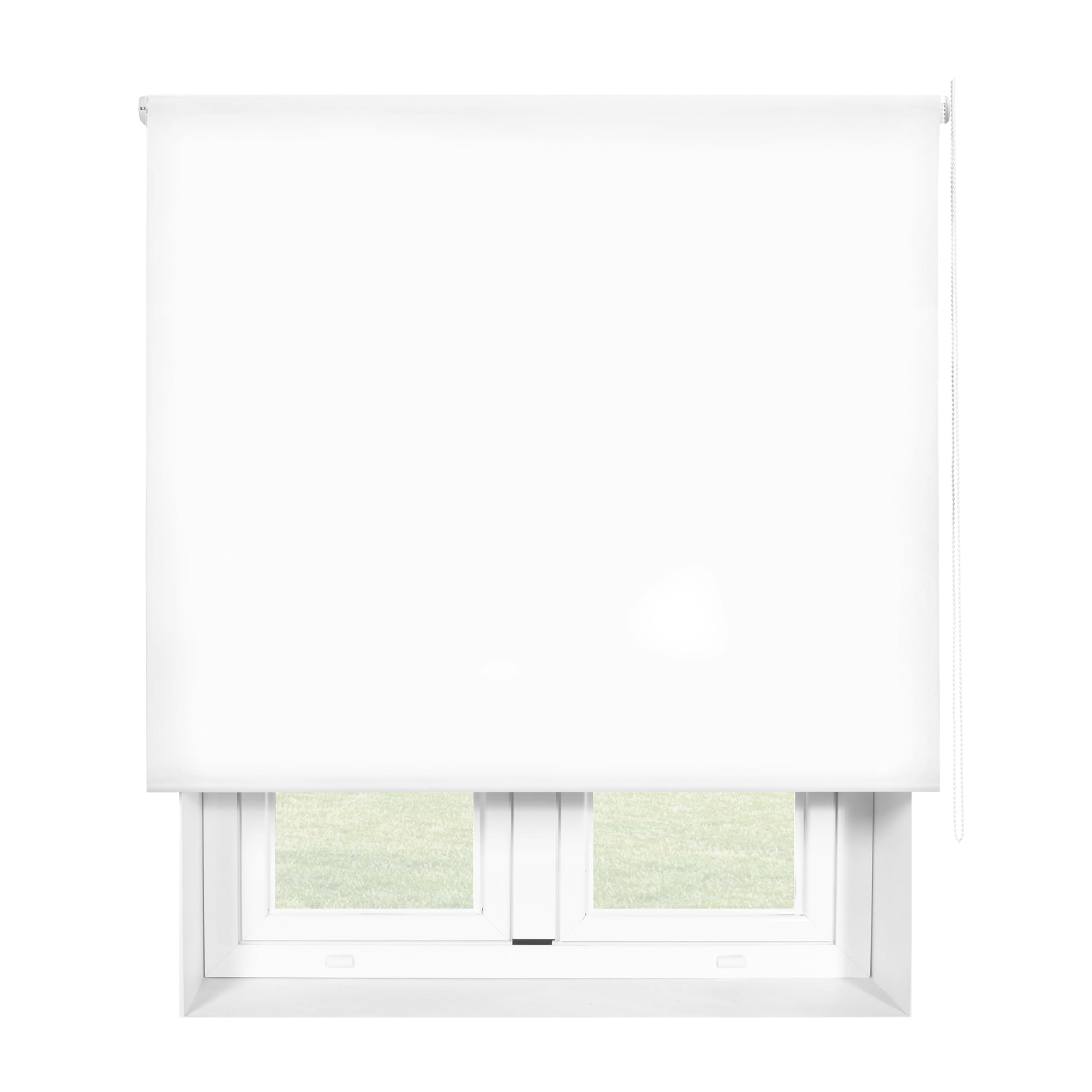 Blindecor Ara | Lichtdurchlässiges Rollo | Weiß | 170 x 175 cm (BxH) | Stoffgröße 167 x 170 cm | Rollos für fenster