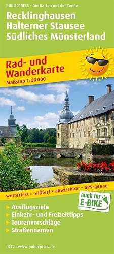 Recklinghausen - Halterner Stausee - Südliches Münsterland: Rad- und Wanderkarte mit Ausflugszielen, Einkehr- &amp; Freizeittipps, wetterfest, reissfest, ... 1:50000 (Rad- und Wanderkarte: RuWK)