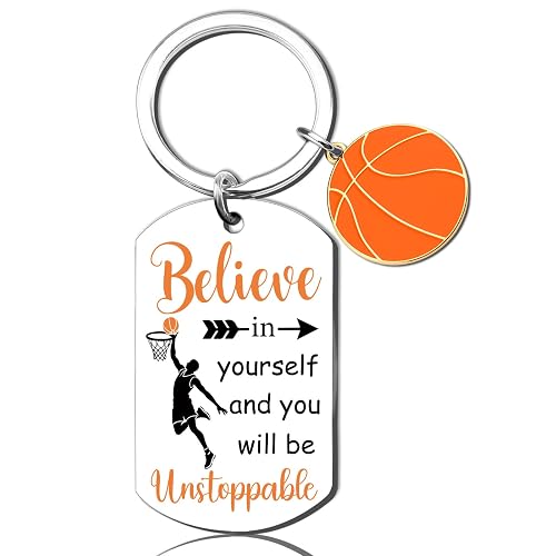 Basketball Gifts for Boys 8-12 Girls Basketball Accessories Keychain Birthday