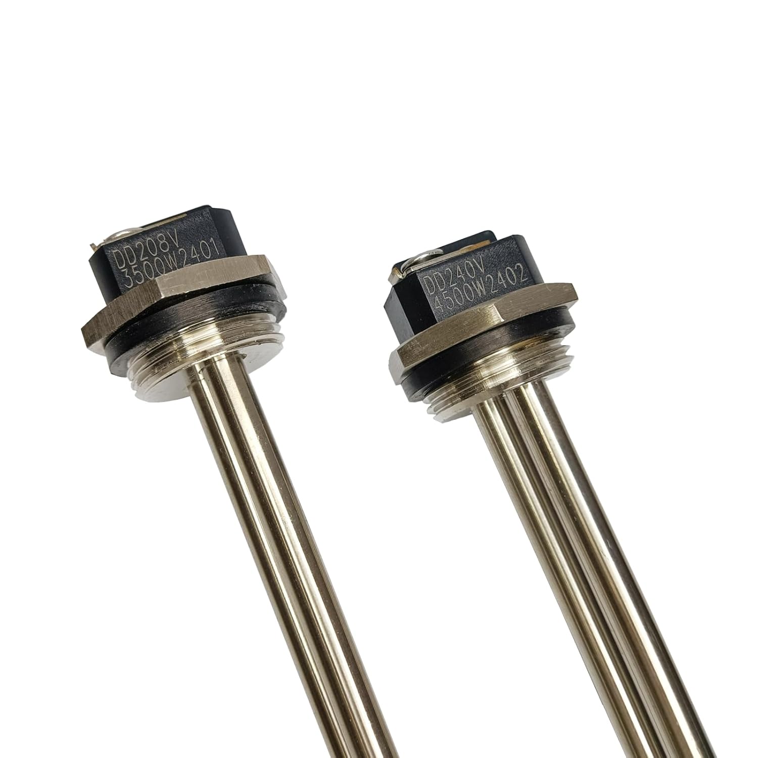 for Bradford White Heating Elements, 265-48642-00 415-48642-00 for Bradford White Heater Element,1 Pack 240V 4500W and 1 Pack 208V 3500W, Water Heater Parts 2654864200 4154864200