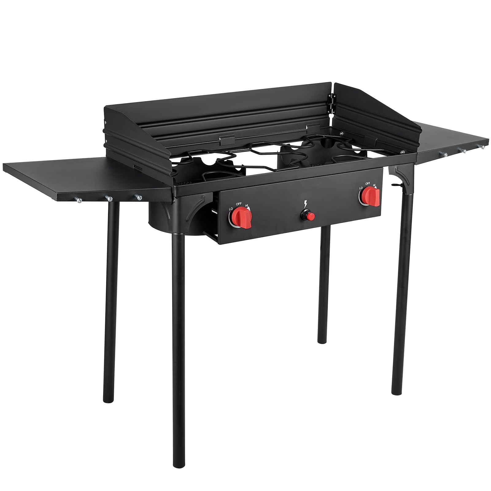 Bestfire 150,000 BTU High Pressure 2-Burner Propane Stove for Camping