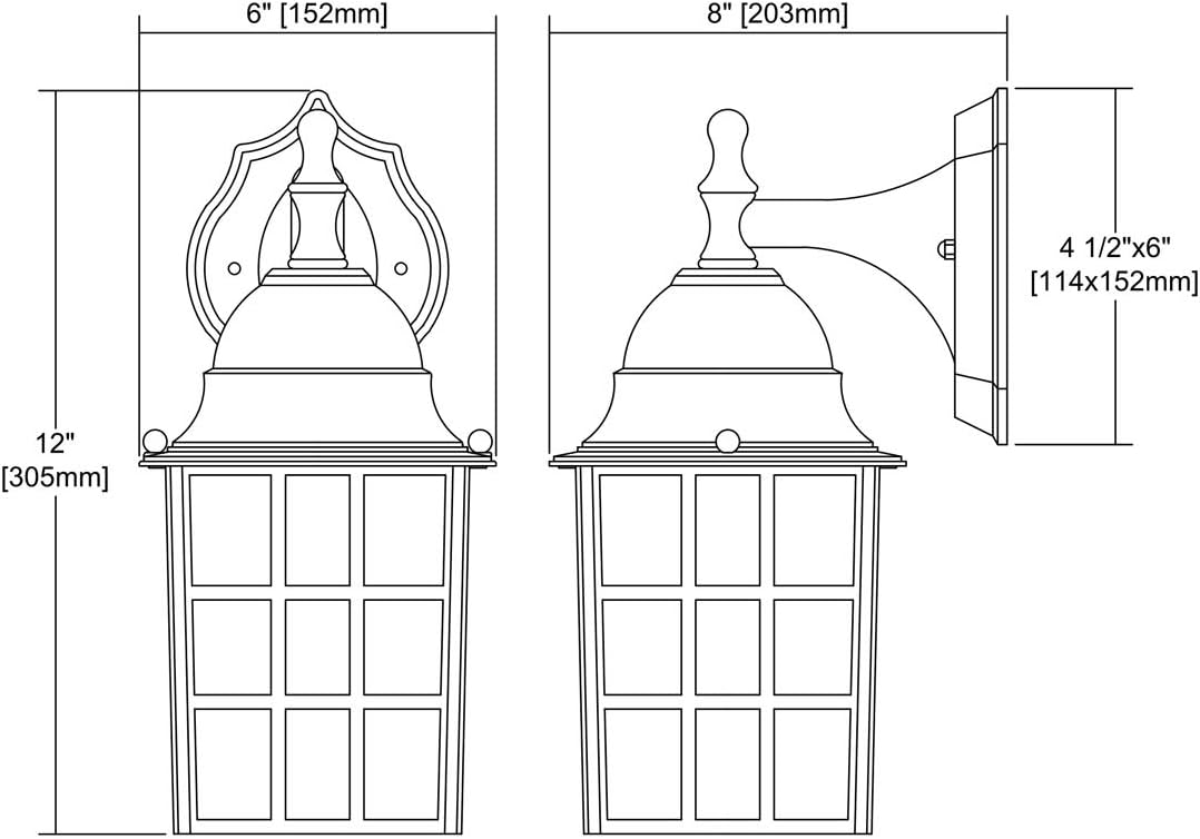 Thomas Lighting Holton 1-Light Outdoor Wall Sconce in Satin Black with Seeded Glass