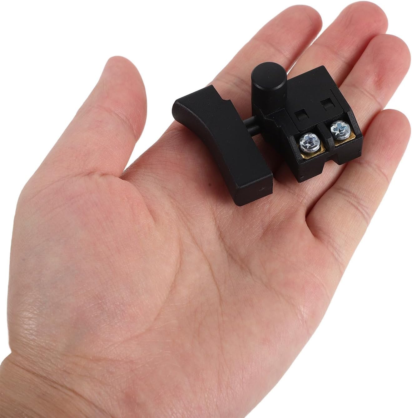 Power Tool Rocker Switch for Electric Chainsaw, Quick Installation Plastic Electric Saw Toggle Switch with Locking Function, Prevents Accidental Chain Activation, Compatible