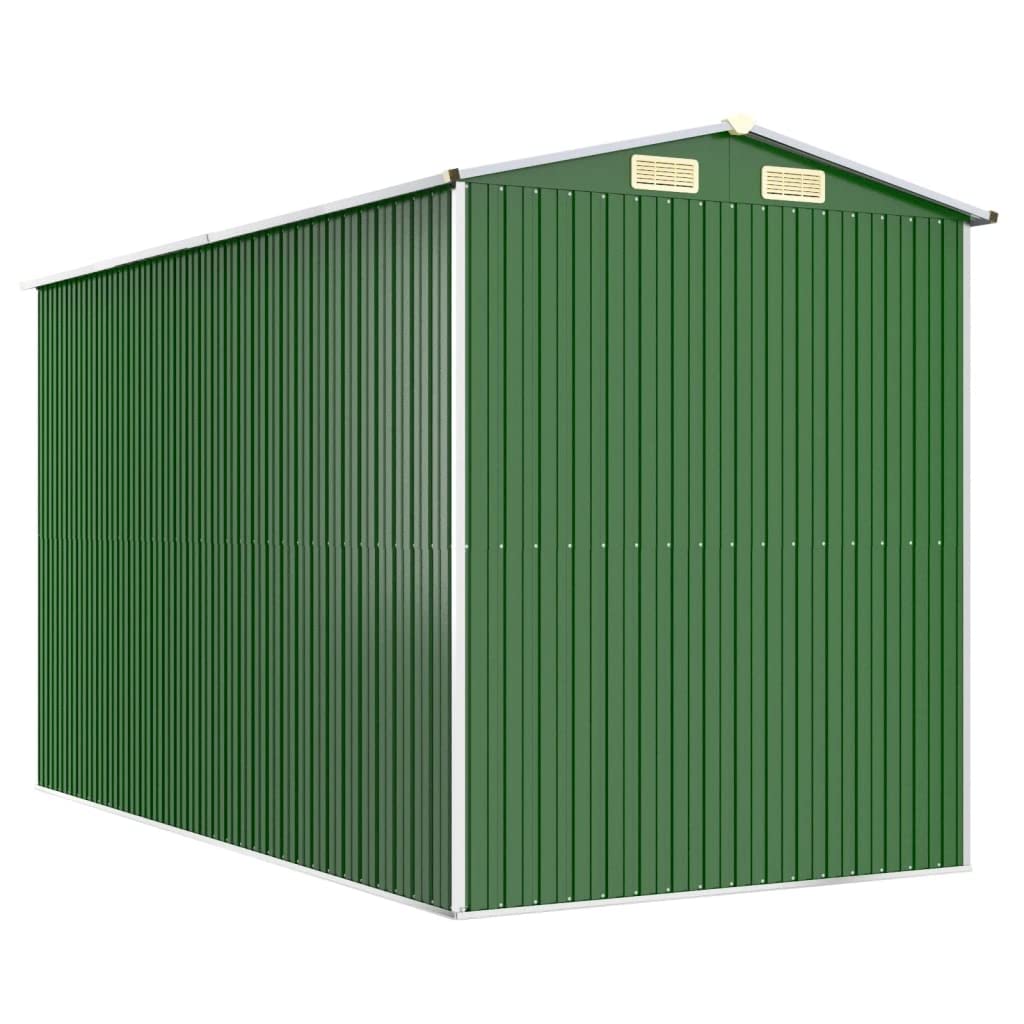 Caseta para electrodomésticos, 192 x 357 x 223 cm, acero galvanizado, color verde