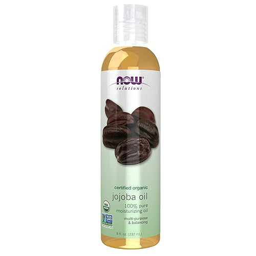 NOW Solutions, Jojoba orgánica, aceite hidratante multiusos para cara, cabello y cuerpo, 8 onzas