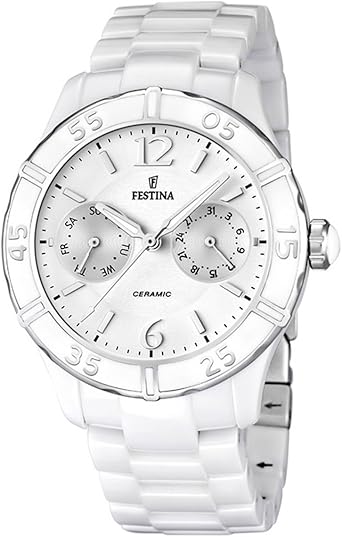 Festina Femmes Analogique Quartz Montre avec Bracelet en Céramique F16622-1  : Festina: Amazon.fr: Montres