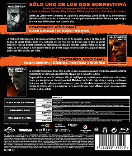 Halloween Pack 1-3 Blu-ray para noches de cine de terror clásico en casa 3