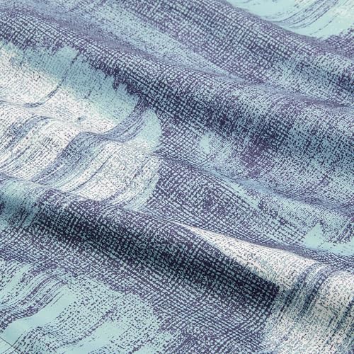 Image of Amazon Basics Lightweight Microfiber Comforter Sets, 7 Pieces, King Size, Navy Geometrics