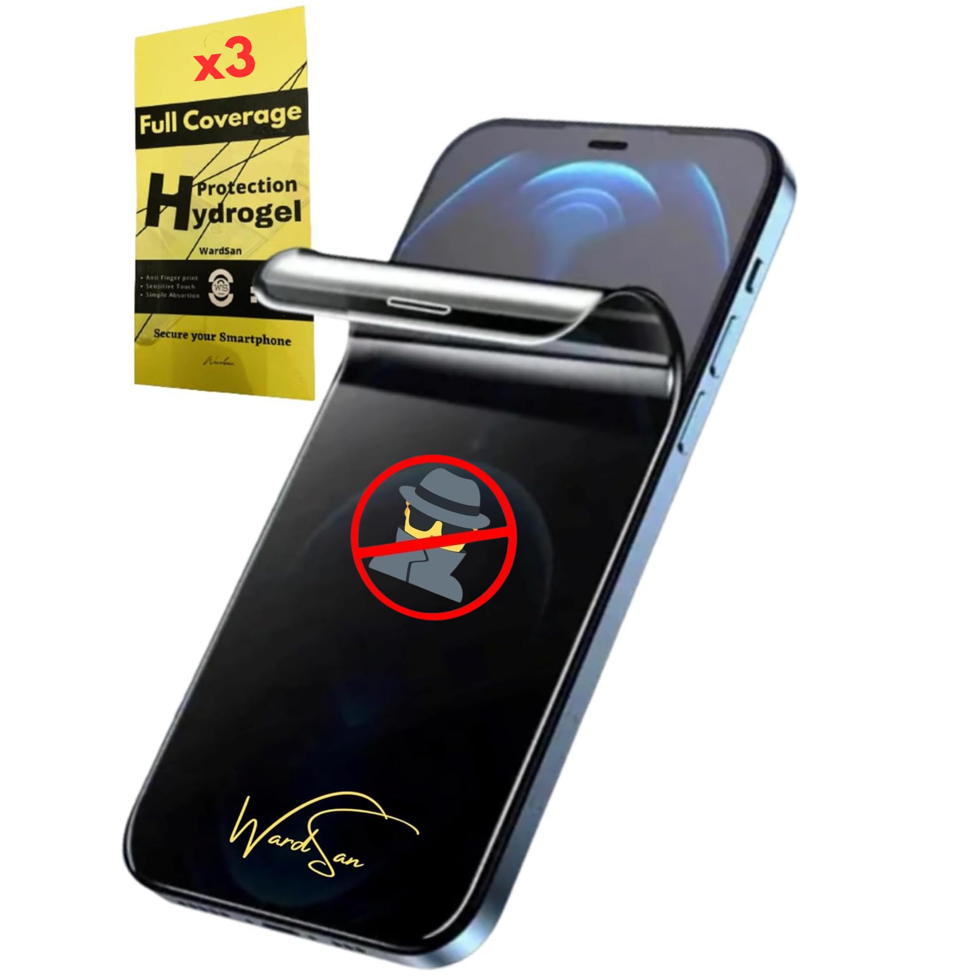 3 películas antiespía para Apple iPhone 11 Pro Max - Privacidad