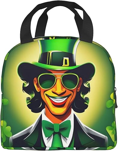 Miniatura 8 de Lonchera de trabajo, bolsa de almuerzo de viaje para el día de San Patricio para mujeres y hombres, contenedor de almuerzo aislado reutilizable de