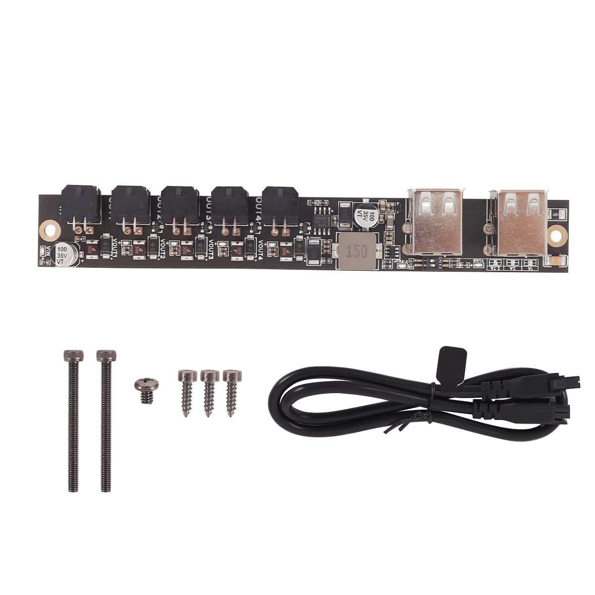 Panda Branch V1.0 Stromversorgungs-Erweiterungsplatine – 4 × 5 V USB-Anschlüsse (1–2,7 A einstellbar) + 24 V Eingang für Bambu-Lab X1C/X1E/P1S/P1P/A1/A1 Mini