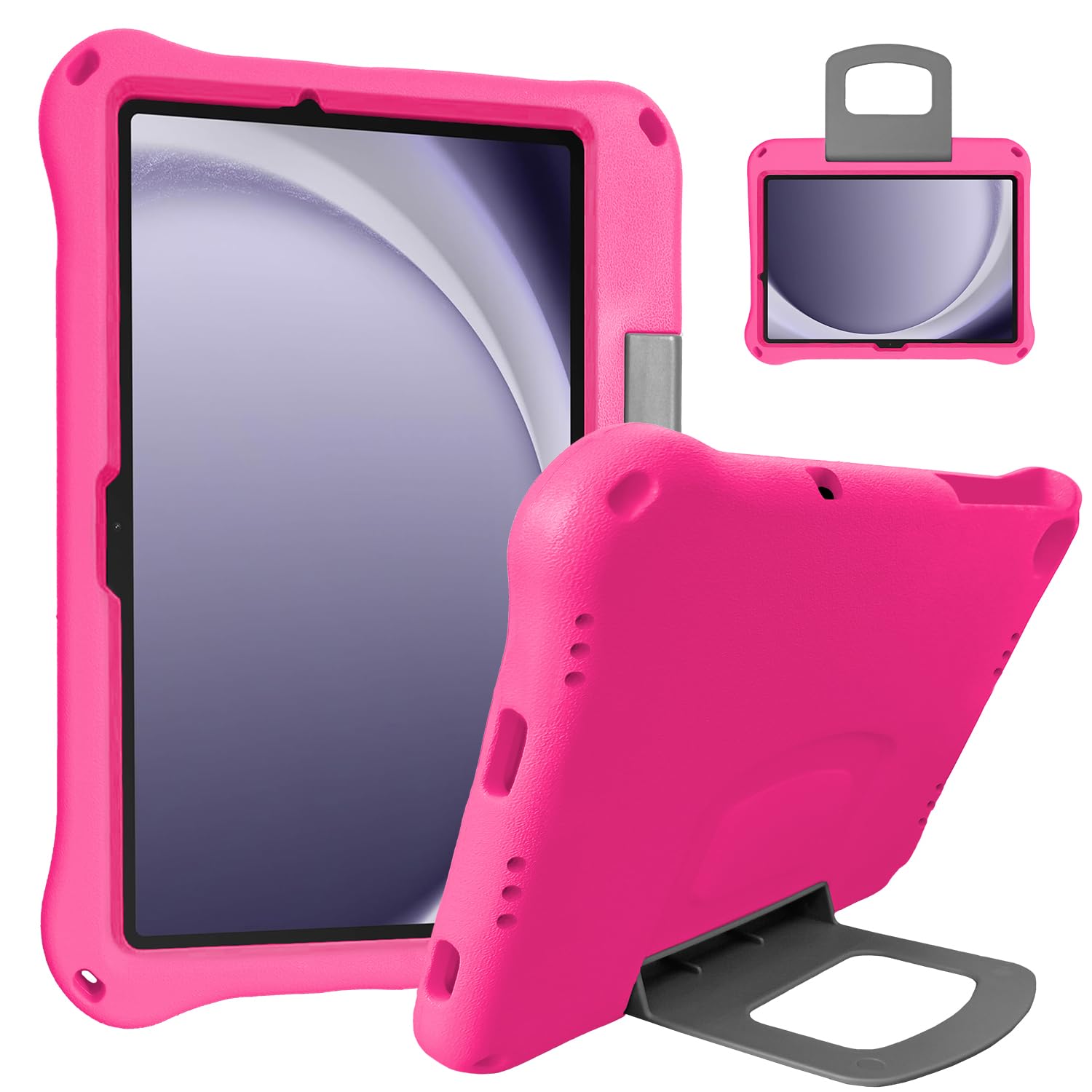 Riaour Samsung Galaxy Tab A9 Plus Case for Kids,Galaxy Tab A9 Plus Case.(SM-X210/X216/X218),Lightweight Shockproof Kids Friendly Cover with Handle