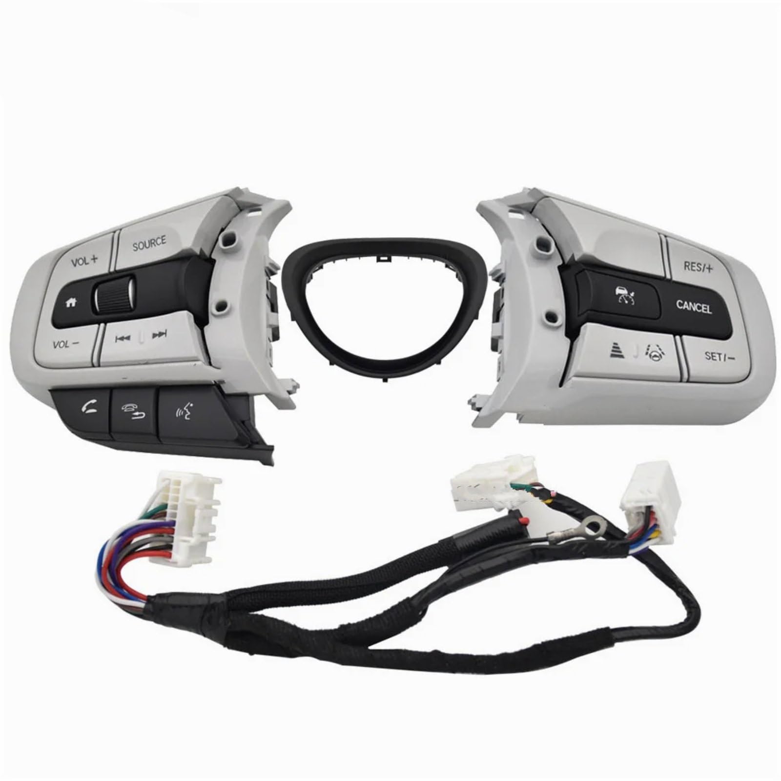 Ricambi Auto Compatibile con Jazz per Fit 2020 2021 2022 2023 2024 Volante Multifunzione per Auto Telefono Controllo della velocità di Crociera Pulsanti del Volume Interruttore