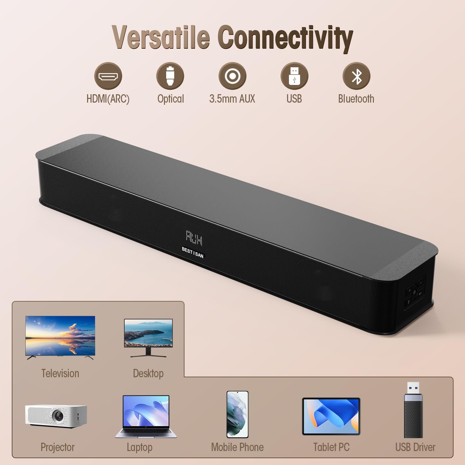 Amazon.com: BESTISAN Audio Speakers: Sound Bar