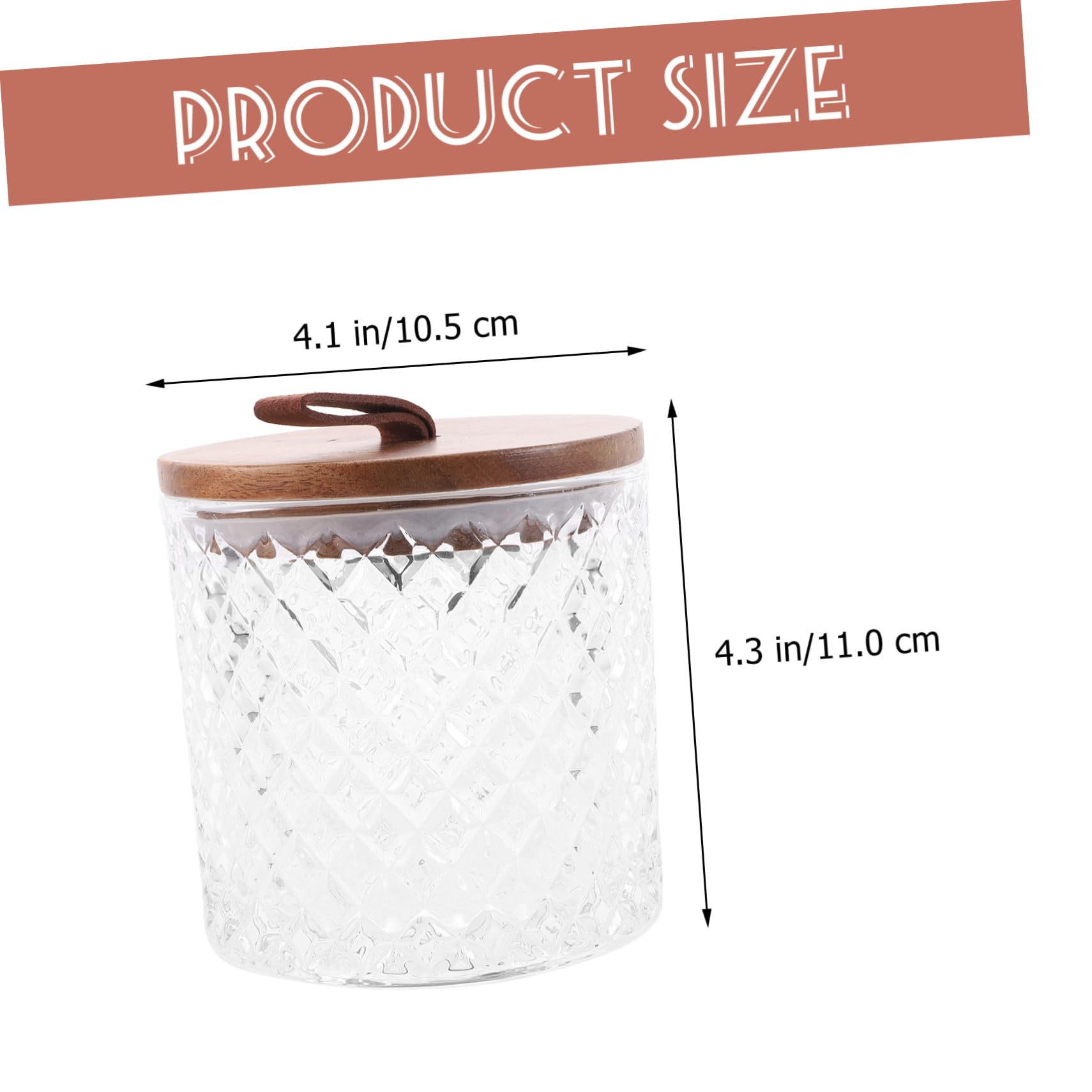 TOPBATHY Vaso di Vetro con Coperchio Barattolo in Vetro per Conservazione Contenitore per Alimenti con Chiusura Ermetica