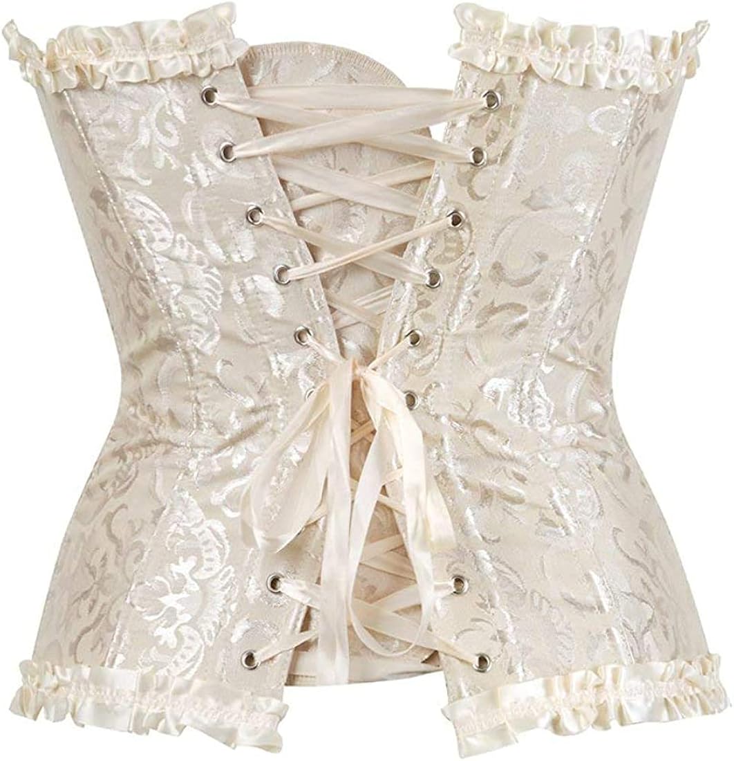 Senchanting Corsets for Women Corset Top Bustier Overbust Lace Up