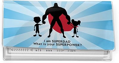 YouCustomizeIt Super Dad Vinyl Checkbook Cover